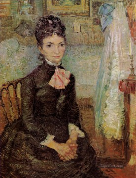 Mujer sentada junto a una cuna Vincent van Gogh Pinturas al óleo
